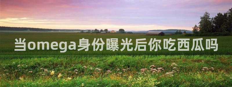 51吃瓜网今日吃瓜热门大瓜：当omega身份曝光后你吃西瓜吗